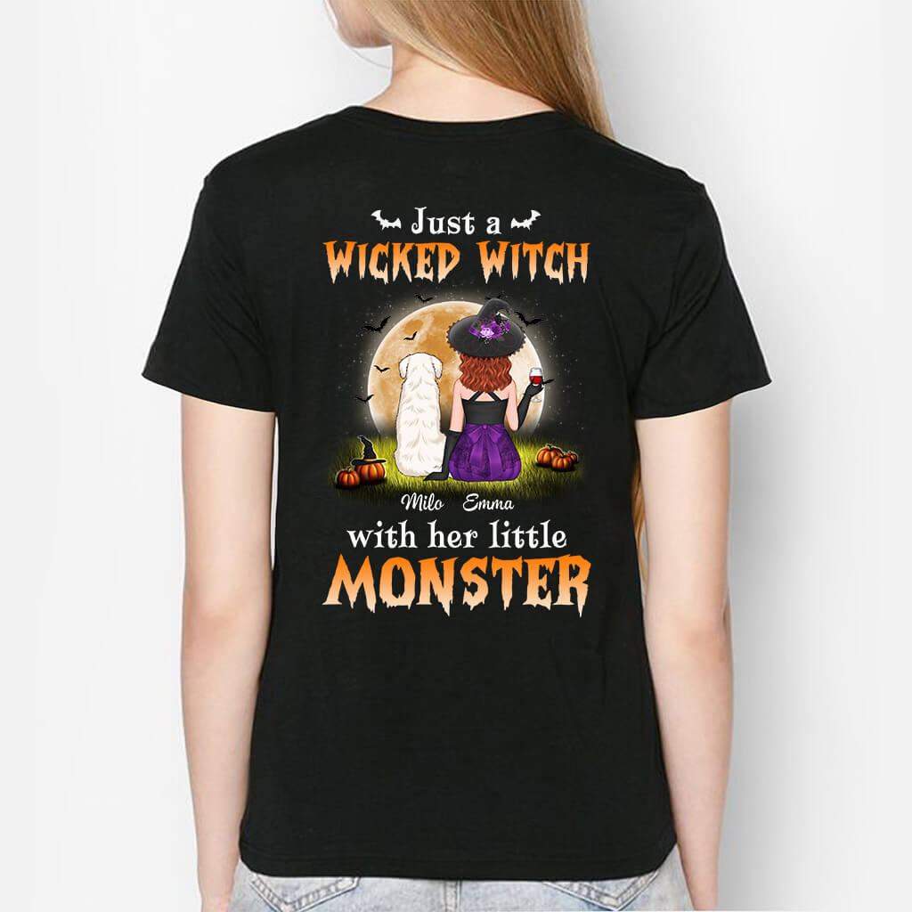 Wicked Witch With Her Dogs - Personalized Pet Shirts for Human