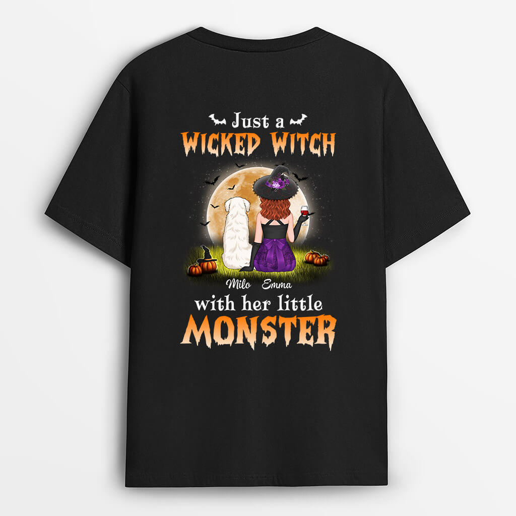 Wicked Witch With Her Dogs - Personalized Pet Shirts for Human