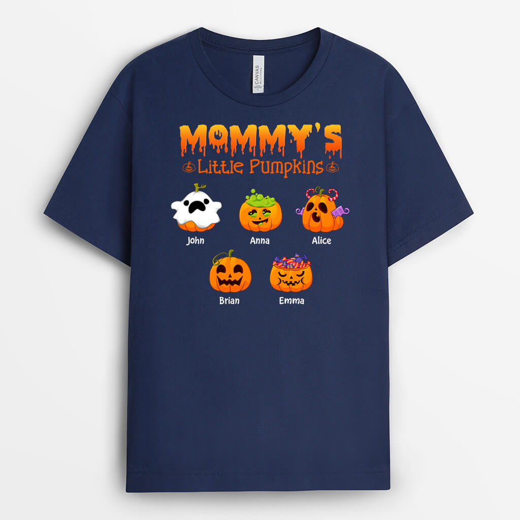Personalized Mommy's Little Pumpkins T-Shirt