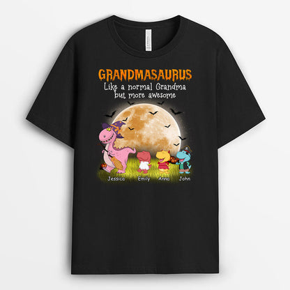 Personalized Grandma Dinosaur Halloween T-Shirt