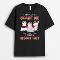 You Can't Scare Me I Have Spooky Cat - Personalized Cat T Shirts For Humans