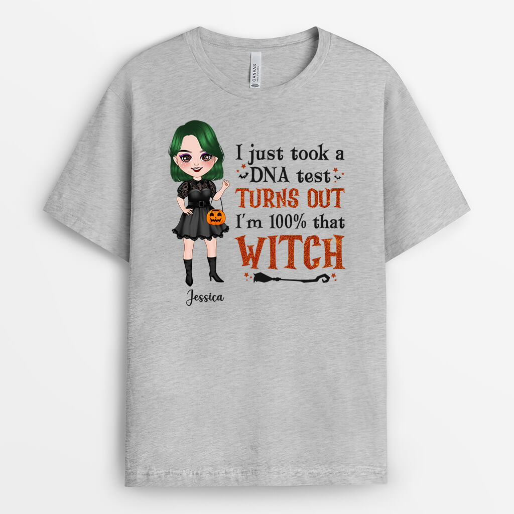 Personalized Took DNA Test I'm 100% Witch T-Shirt