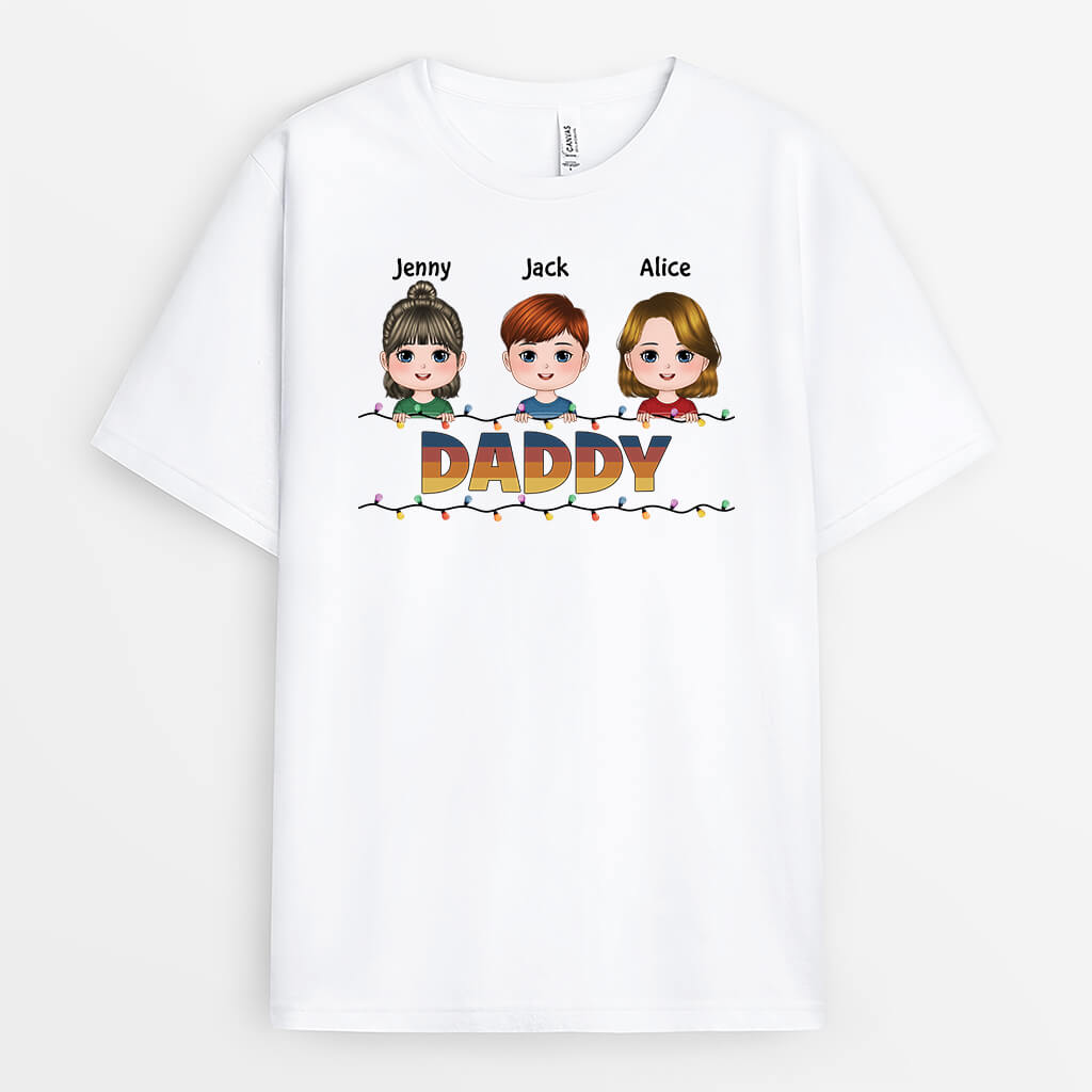 Grandad And Kids - Custom Cute Family Christmas Shirts