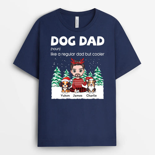 Cute Dog Dad - Christmas Shirts Personalized for Dog Lovers
