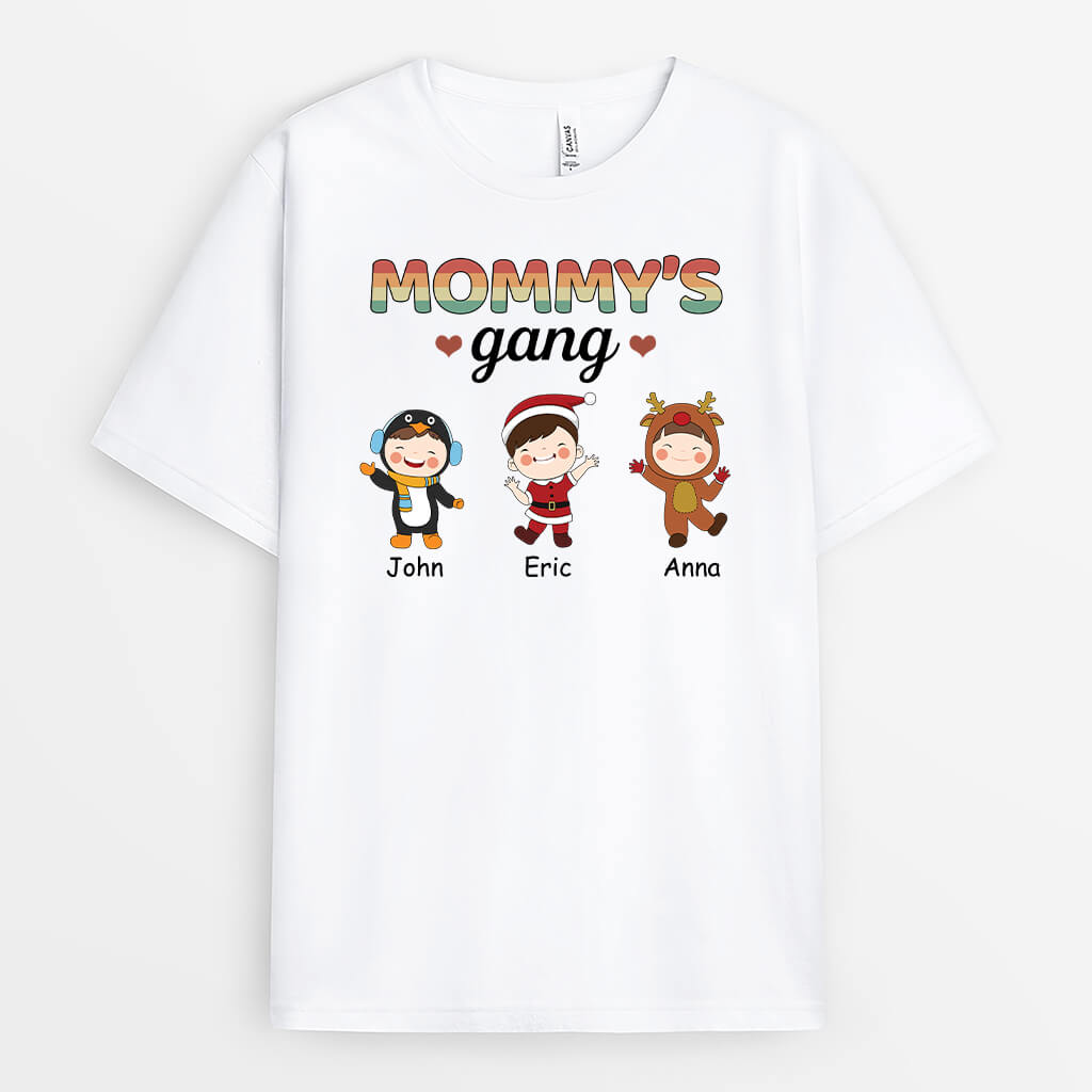 Mommy's/Grandma's Gang - Customized Christmas Graphic Tee Shirts