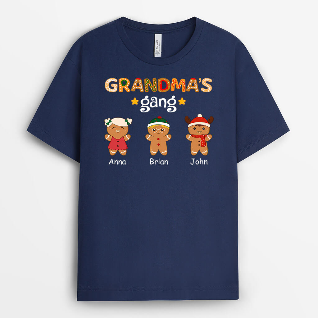 Mommy's/Grandma Gang Gingerbread Man - Customized Christmas Shirts