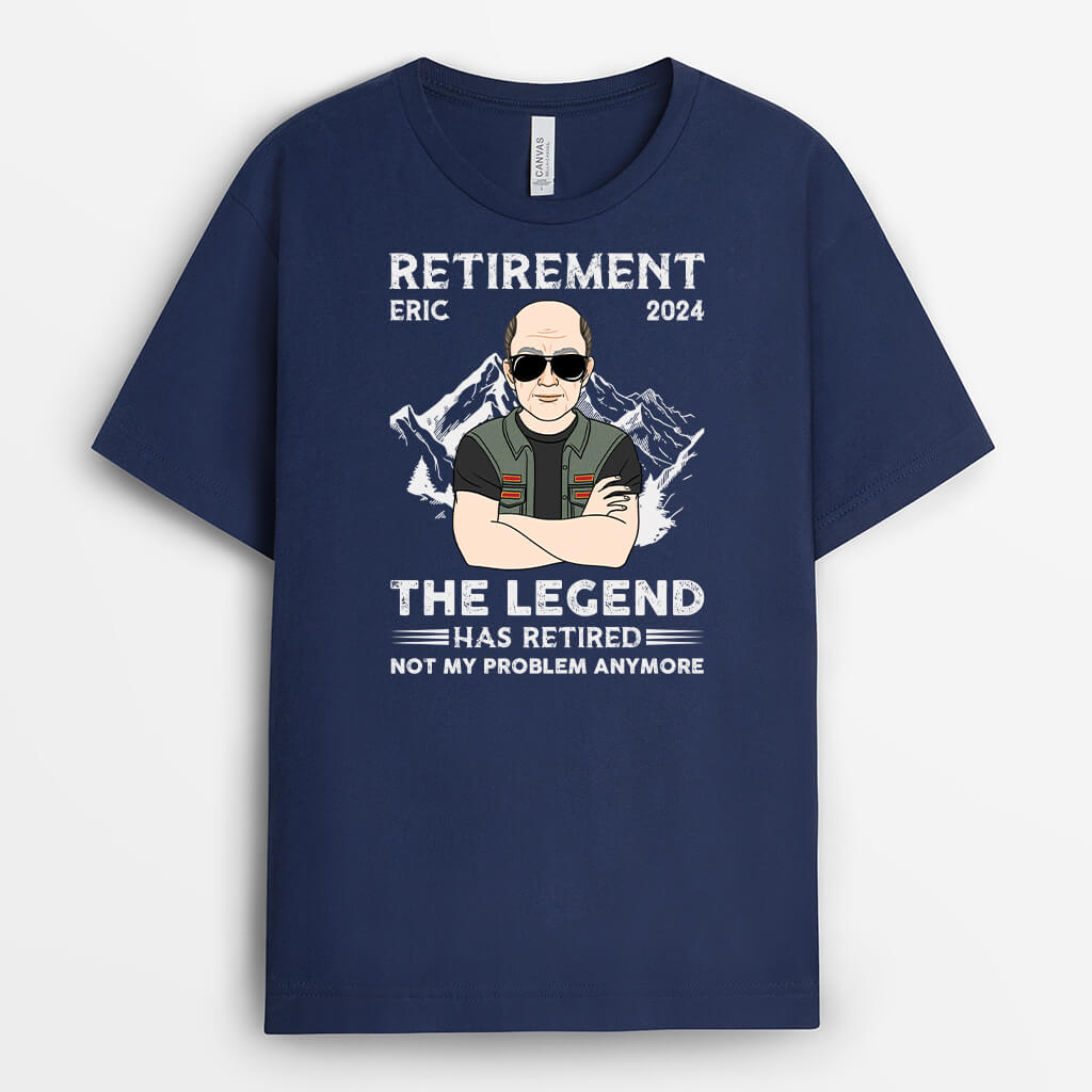Personalized Retirement - The Legend Has Retired T-shirt