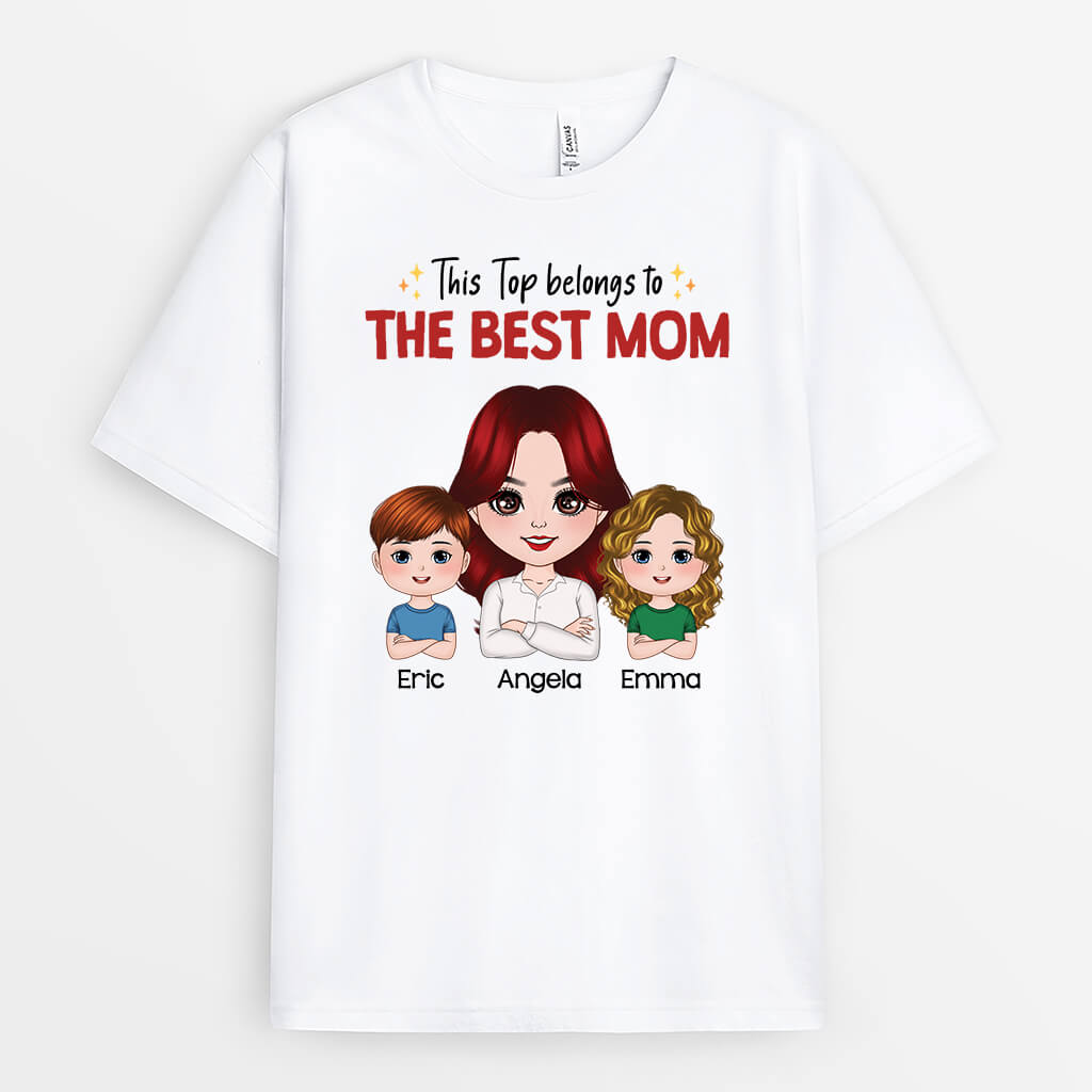 Personalized This Top Belongs To The Best Dad T-shirt