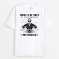 Personalized Funny Gifts for Retirement - Mens Motorbike T shirts