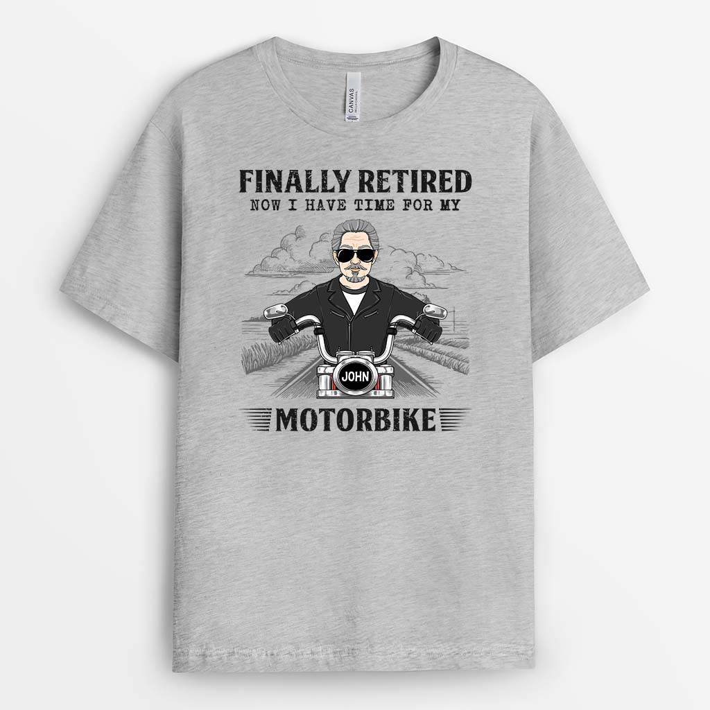 Personalized Funny Gifts for Retirement - Mens Motorbike T shirts