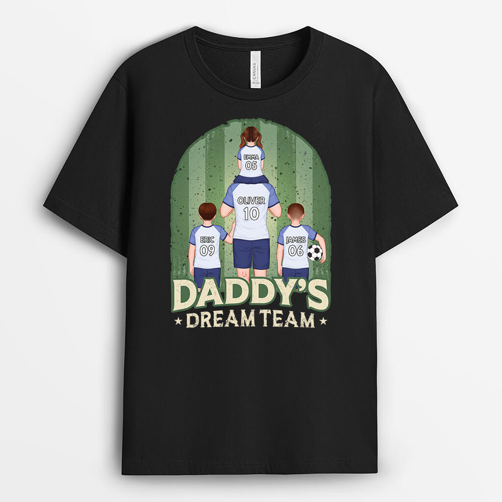 Personalized Daddy's Dream Team T-shirt