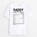 Personalized Mom/Dad Nutrition Facts T-shirt