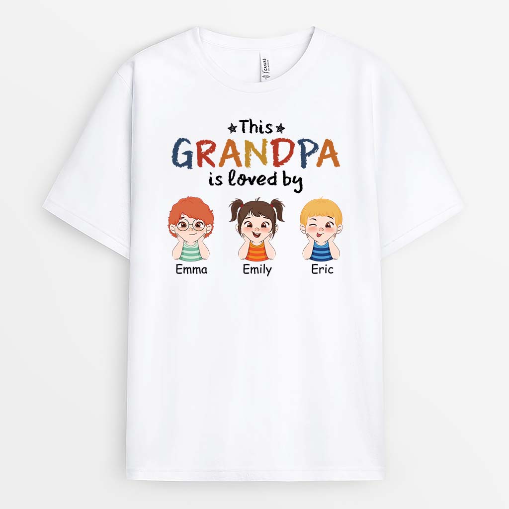 Personalized This Grandad/Dad Is Loved By T-shirt
