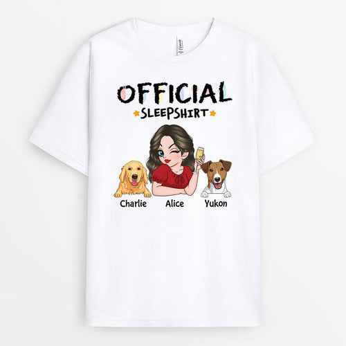 Custom Official Sleepshirt – Personalized Dog Shirts for Humans