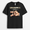 Grandpa's Gang, Fist Bump Grandpa With Kids - Personalized T-shirt For Grandpa