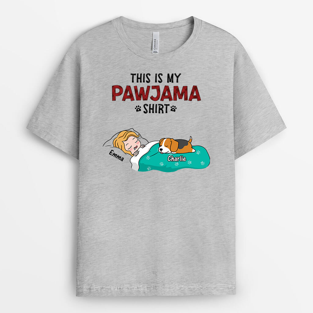 Dog Dad Pawjama Shirt – Personalized Dog T-Shirts for Humans