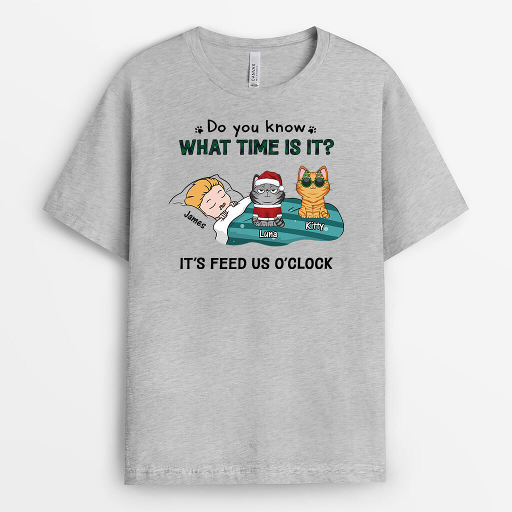 Do You Know What Time Is It? T-Shirt - Personalized Gifts For Cat Lovers