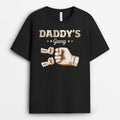 Daddy's Gang Watercolour Fist Bump - Personalized T-shirt For Dad