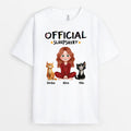 Personalized Cat Sleep Shirt - Custom Cat T Shirts for Humans